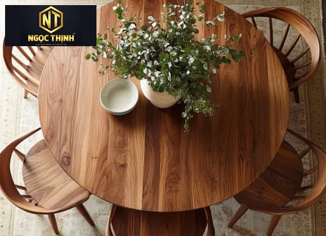 BỘ BÀN ĂN GỖ ĐƠN GIẢN NGỌC THỊNH - BA05